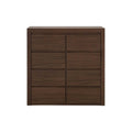 Cajonera Loretta de madera oscura de Deurope, mueble de almacenamiento con varios cajones para organización moderna.