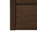 Cajonera Loretta de madera oscura de deurope.com.mx, mueble de almacenamiento con varios cajones.