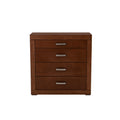 Cajonera Noruega de 5 piezas en chapa de okumé, diseño moderno con 100 cm de alto y 40 cm de fondo, deurope.com.mx