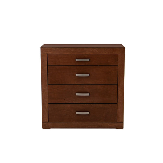 Cajonera Noruega de 5 piezas en chapa de okumé, diseño moderno con 100 cm de alto y 40 cm de fondo, deurope.com.mx
