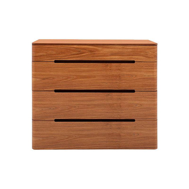 Juego de recámara Arezzo de 5 piezas con cajoneras de chapa de tzalam natural claro, deurope.com.mx