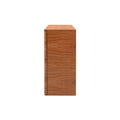 Cajonera Arezzo deupeore con chapa de tzalam natural claro, frente de 110 cm, altura de 100 cm y fondo de 45 cm.