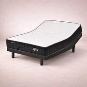 Colchón con cama eléctrica América Comfort Rest matrimonial de espuma viscoelástica, base eléctrica y control remoto.