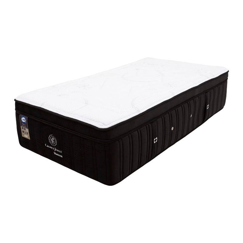 Colchón individual Sealy Shannon con tejidos de punto, tela antiácaros, de 100 cm de ancho, 44 cm de alto y 190 cm de fondo.