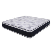 Colchón king size Restonic Winn con funda de tela tafeta hipoalergénica, en color claro, con medidas de 200x190x40 cm.