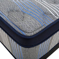 Colchón Spring Air Forever King Size de tejido de punto, vista frontal, tamaño 200 cm x 190 cm, grosor 32 cm, en color neutro.