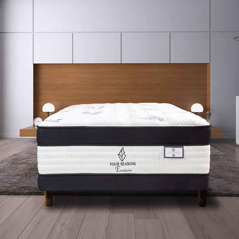 Colchón Spring Four Seasons, en Tela Tejido de Punto, 