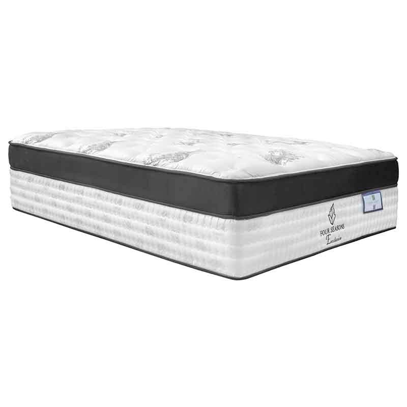 Juego de colchón y box de Deurope.com.mx, colchón matrimonial de tejido de punto con resortes Air Four Seasons, 190 cm largo.