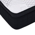 Colchón matrimonial América Sensor de deurope.com.mx, con superficie acolchada y detalles en tejido gris.