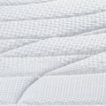 Colchón Sealy Cibeles de tejido de punto con espuma de memoria, vista frontal, en tamaño 190 cm de largo y 43 cm de alto.