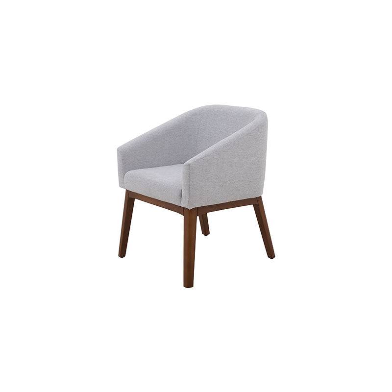 Silla de comedor Atenea de deurope.com.mx, diseño elegante con respaldo y patas de madera natural.