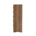 Comoda Allure de Deurope en color nogal con acabado MDF y melamina, frente de 60 cm y altura de 118 cm, diseño moderno.