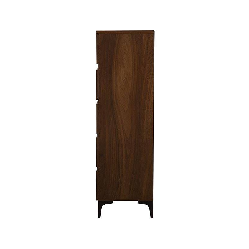 Cómoda Mariota de Deurope en color café parota, mueble de almacenamiento con diseño moderno y superficie lisa.