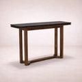 Consoleta Montecarlo de consola de diseño moderno en color madera clara, ideal para sala o comedor.