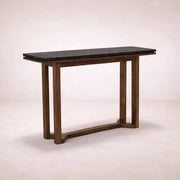 Consoleta Montecarlo de consola de diseño moderno en color madera clara, ideal para sala o comedor.