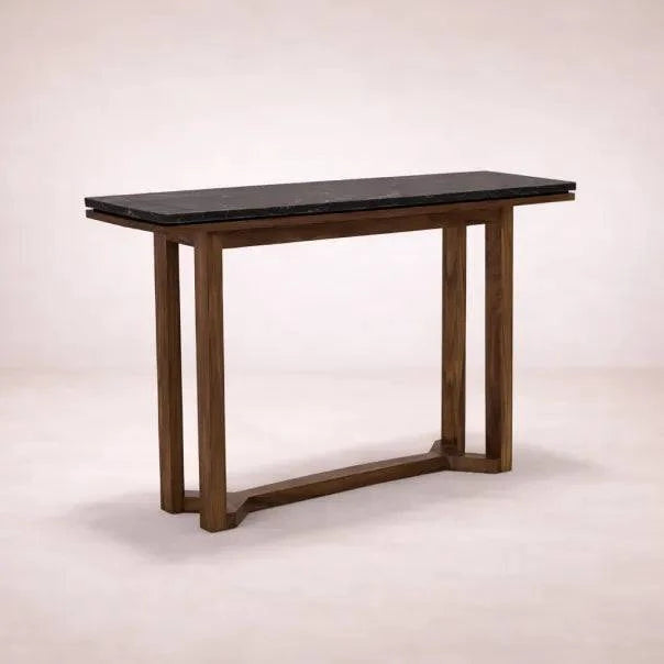 Consoleta Montecarlo de consola de diseño moderno en color madera clara, ideal para sala o comedor.