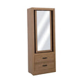 Espejo de pie Luna Allure de madera MDF con acabado en nogal, frente de 70 cm y altura de 180 cm, deurope.com.mx