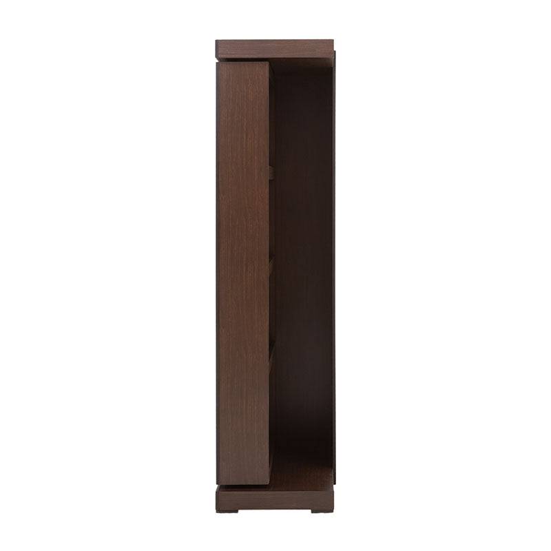 Espejo de pie Boston de madera oscura con marco industrial, grande y elegante, con dimensiones de 62 cm de frente y 180 cm de alto.