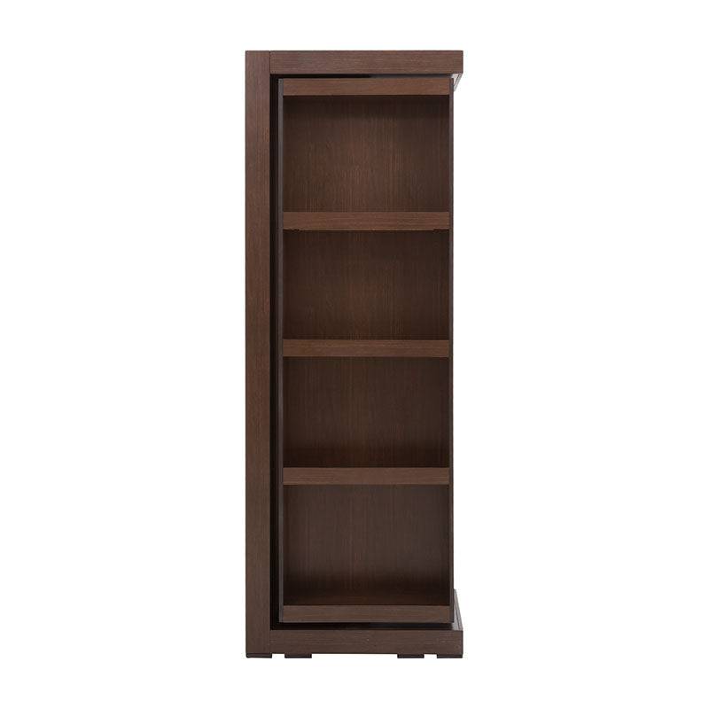 Espejo de pie Boston de madera oscura con acabado en nogal, de 180 cm de altura y 62 cm de ancho, en estilo industrial.