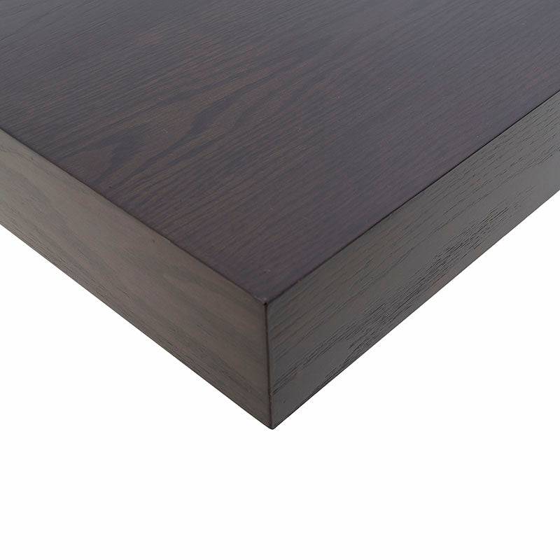 Travesaño Menara para librero superior en madera de encino y chapa de madera industrial, color gris ash, 190 cm de alto.