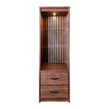 Exhibidor de madera Bourbon de deurope.com.mx para libros o artículos decorativos.