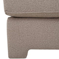Sofá loveseat Quebec de Deurope en tejido plano con textura afelpada, frente acolchado y dimensiones de 159x94x95 cm.