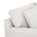 Sofá loveseat Oliver de deurope.com.mx, asiento cómodo con tapizado en tela gris y estructura moderna para sala.