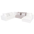Módulo de sala San Miguel Loveseat Central de Deurope en color gris, diseño moderno y cómodo para estar en sala.