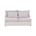 Módulo de sala Loveseat Central de la sala San Miguel, deurope.com.mx, tapizado en tela gris con cojines cómodos
