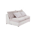 Módulo de sala San Miguel Loveseat Central de Deurope, sofá pequeño con tapizado en color gris y diseño moderno.
