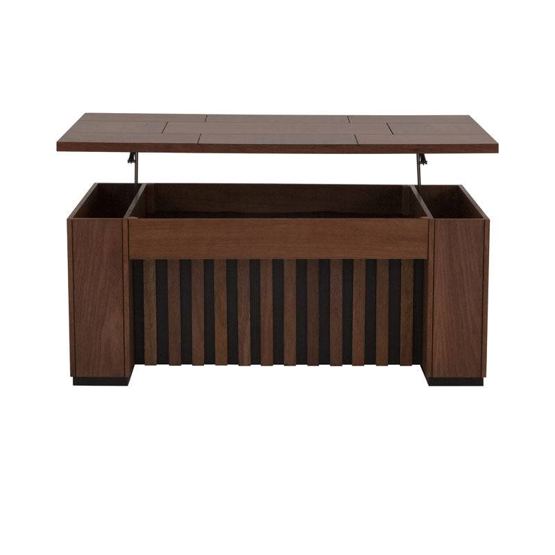 Mesa de centro Bourbon de Europe, con acabado en madera oscura y diseño elegante para sala de estar.
