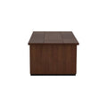 Mesa de centro Bourbon de Deurope, con acabado en madera oscura y diseño rectangular, visible en la imagen.