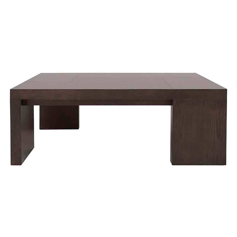 Mesa de Centro Ripol Color Ash Oscuro en Madera industrializada enchapada en Encino  Frente 120 cm Alto 45 cm Fondo 80 cm