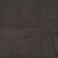Mesa de centro Ripol de madera enchapada en encino gris oscuro, con diseño industrial y dimensiones de 120x45x80 cm.