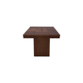 Juego de comedor Bourbon de 7 piezas con mesa de madera de pino en color café, tamaño 181x78x100 cm, de Deurope.com.mx