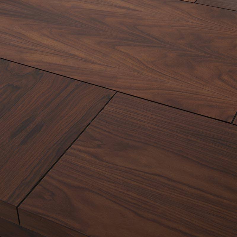 Juego de comedor Bourbon de 7 piezas con mesa de madera de pino en color café, deoupe.com.mx, vista de frente.