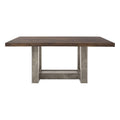 Mesa de comedor Amara de Deurope.com.mx, vista de la superficie de madera y estructura moderna en interior elegante.