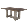 Mesa de comedor Amara de Deurope con superficie de madera clara y patas de metal, ideal para espacios modernos.