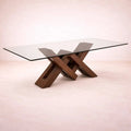 Juego de comedor Vemer de 10 piezas con mesa y sillas de madera en estilo moderno, ideal para espacios elegantes y funcionales.