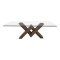 Juego de comedor Vemer de 10 piezas con mesa de madera oscura, sillas a juego, para un estilo elegante y funcional en el comedor
