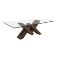 Juego de comedor Vemer de 10 piezas con mesa de madera oscura, incluye sillas y detalles en un estilo elegante y funcional.