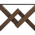Juego de comedor Vemer de 10 piezas con mesa de madera oscura, sillas modernas y acabado elegante.