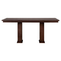 Juego de comedor Orleans de madera de nogal con 7 piezas, mesa de 160 cm de largo, 80 cm de alto y 100 cm de fondo.