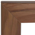Mesa lateral Tabachín de madera de tzalam en tono café claro, con dimensiones de 35x62x35 cm, de luxe y estilo natural.