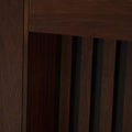 Mesa lateral Bourbon de madera de pino y tzalam, con acabado estufado, de 60 cm de ancho, 64 cm de alto y 60 cm de fondo.