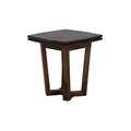 Mesa lateral Montecarlo de Deurope, con superficie de madera y estructura metálica, ideal para sala o habitación.