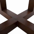 Mesa lateral Kaori de Deurope con estructura en nogal, tapa de mármol veneciano, dimensiones 60x54x60 cm, estilo elegante y moderno.