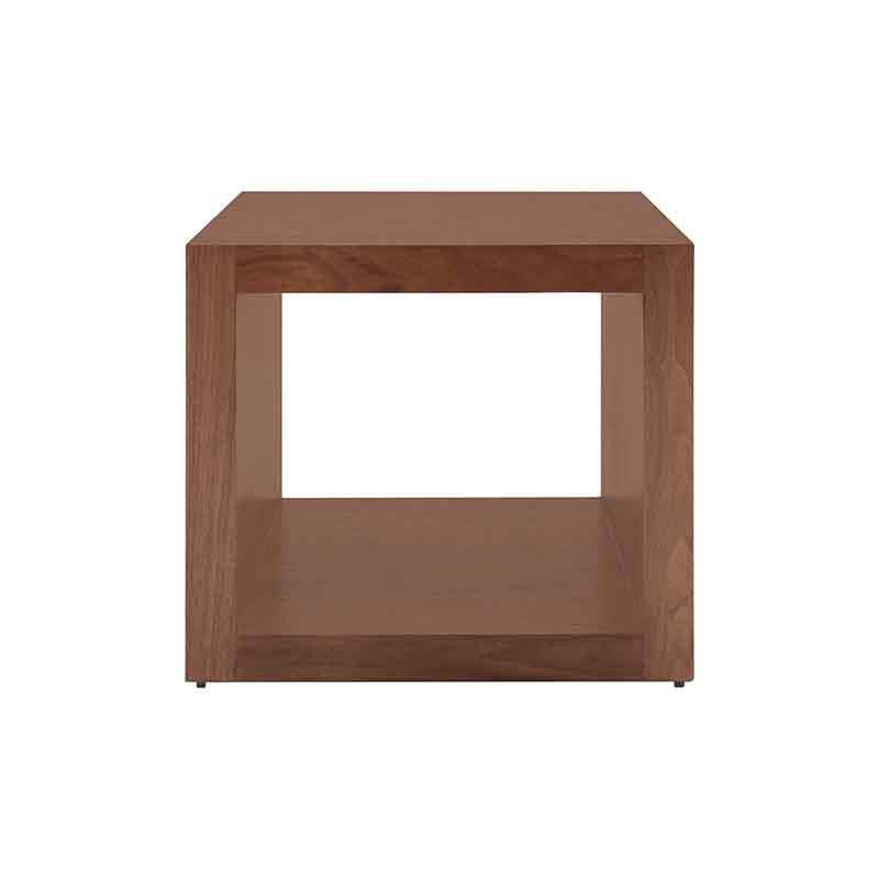 Mesa Lateral Berne Made Color Nogal en Chapa de NogalFrente 60 cm Alto 57 cm Fondo 60 cm 