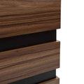 Mesa lateral Zile de madera industrializada con acabado en melamina, frente de 40 cm, altura de 50 cm y fondo de 40 cm.
