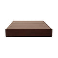 Base de cama Bourbon de madera de pino en color café, con estructura resistente y diseño elegante para dormitorios modernos.